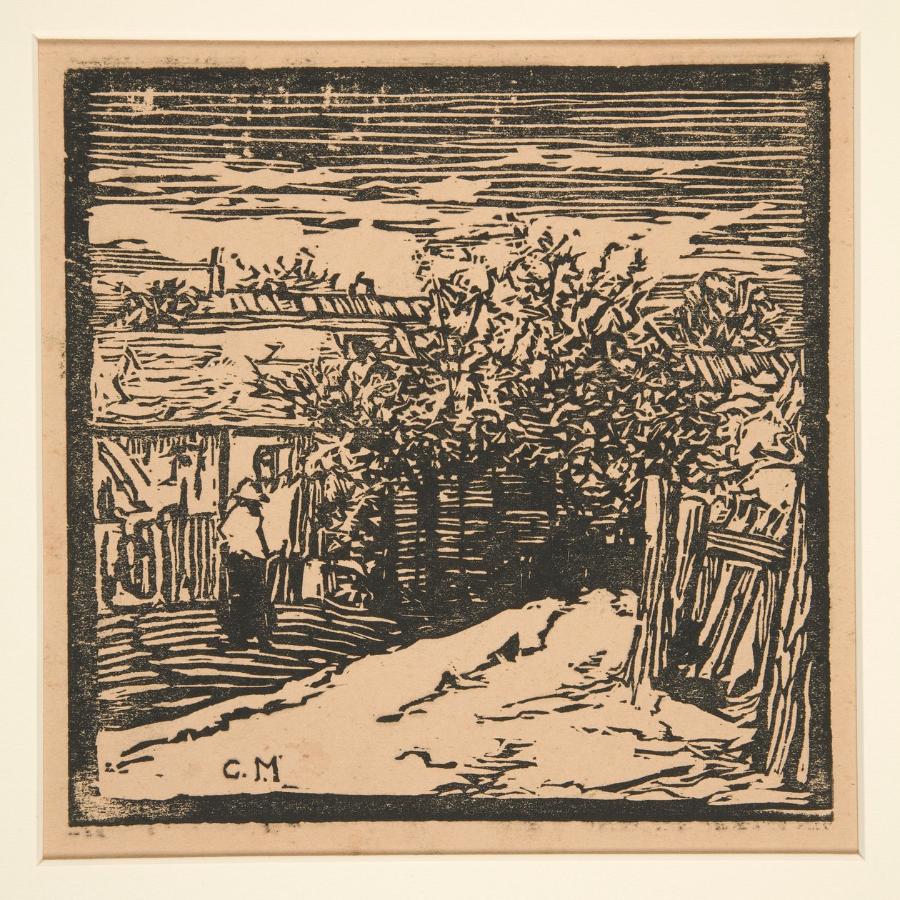 Cour de ferme rurale - Charles Maurin