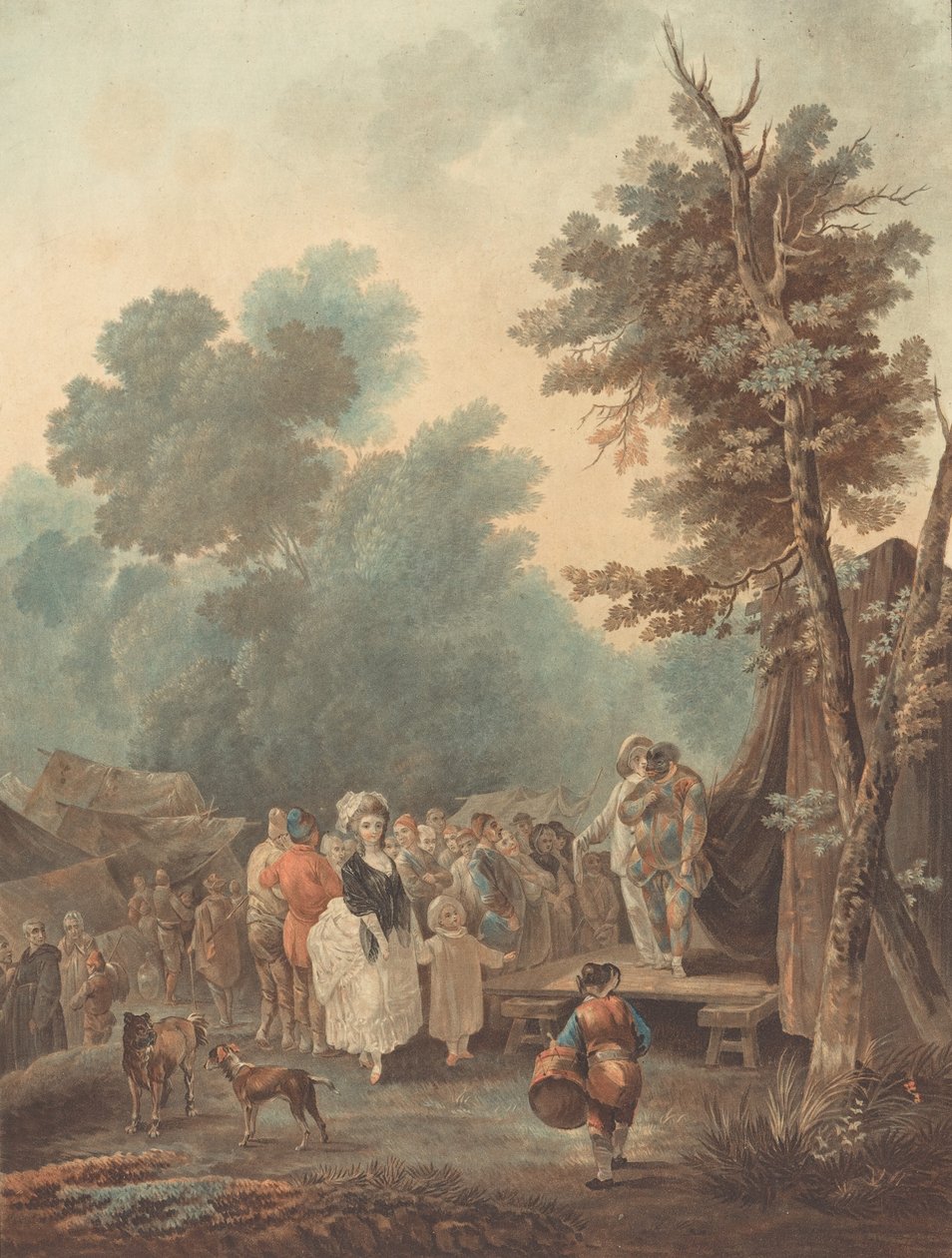 Foire de village, 1788 - Charles Melchior Descourtis