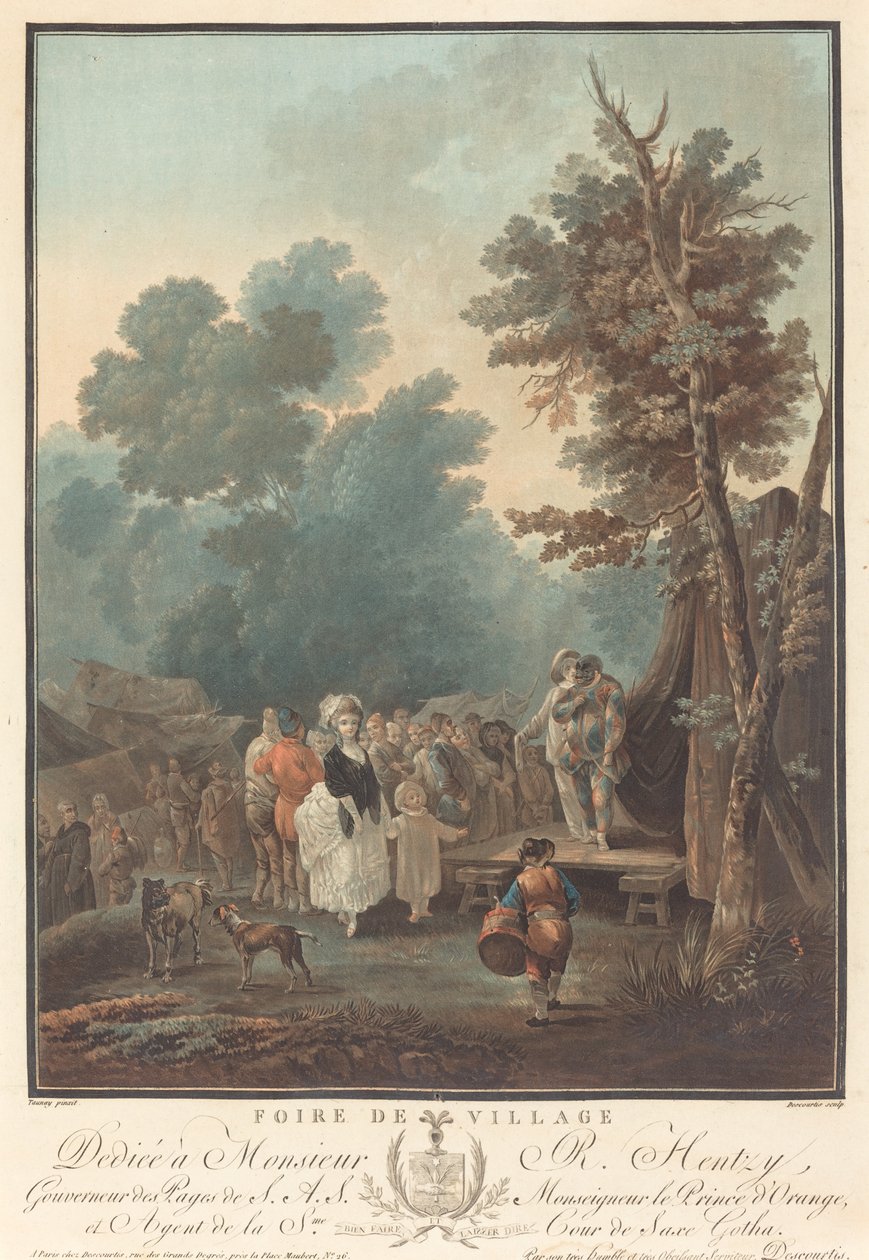 Foire de village - Charles Melchior Descourtis after Nicolas Antoine Taunay