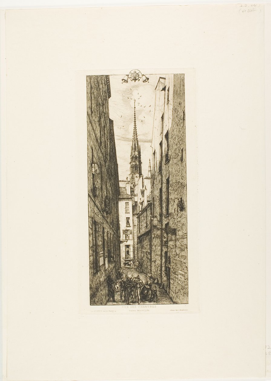 Rue Chantrey, Paris - Charles Meryon