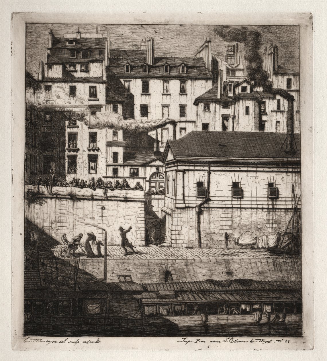 Eaux-fortes de Paris : La morgue - Charles Meryon