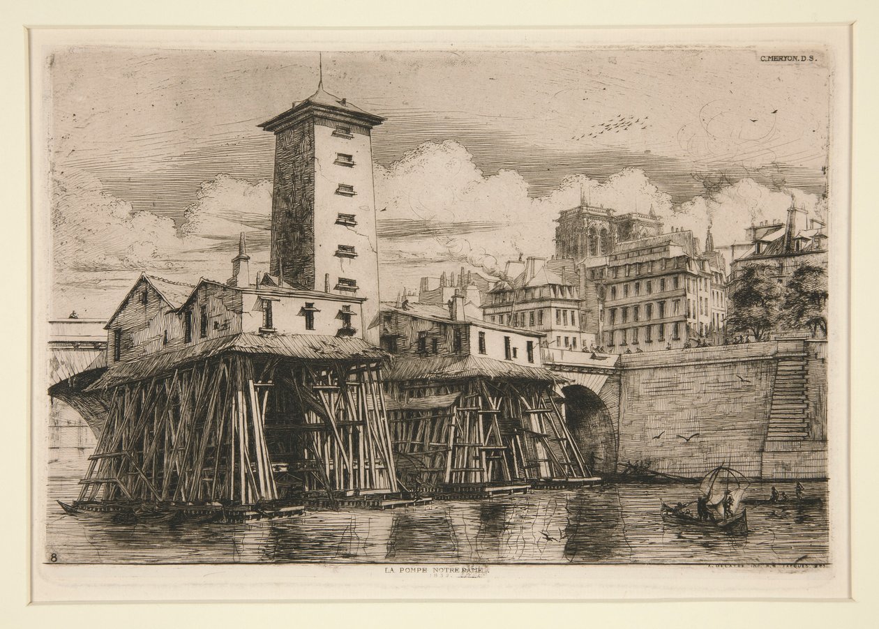 La Pompe Notre Dame - Charles Meryon