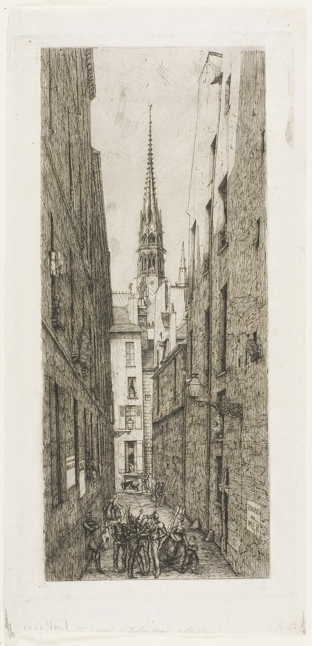 Rue des Chantres, Paris - Charles Meryon