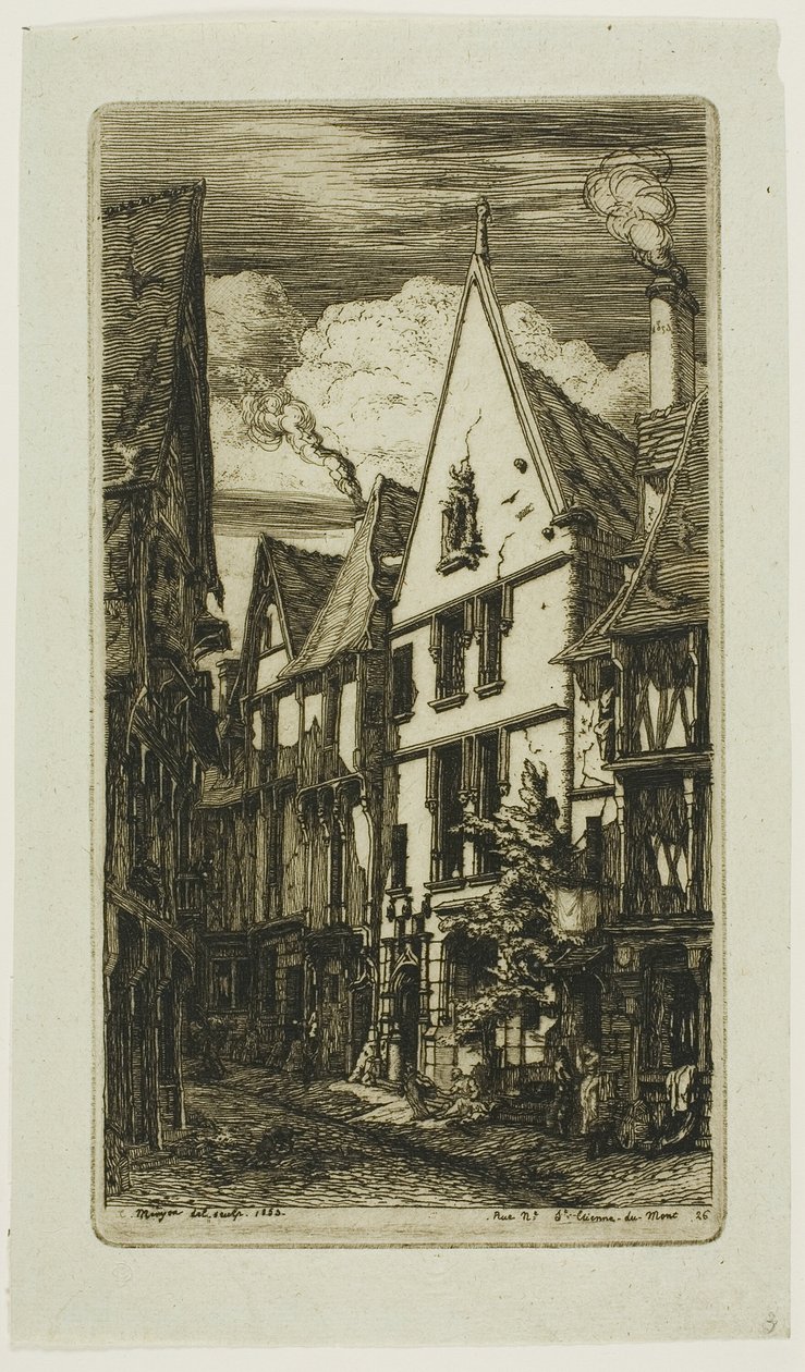 Rue des Toiles, Bourges - Charles Meryon