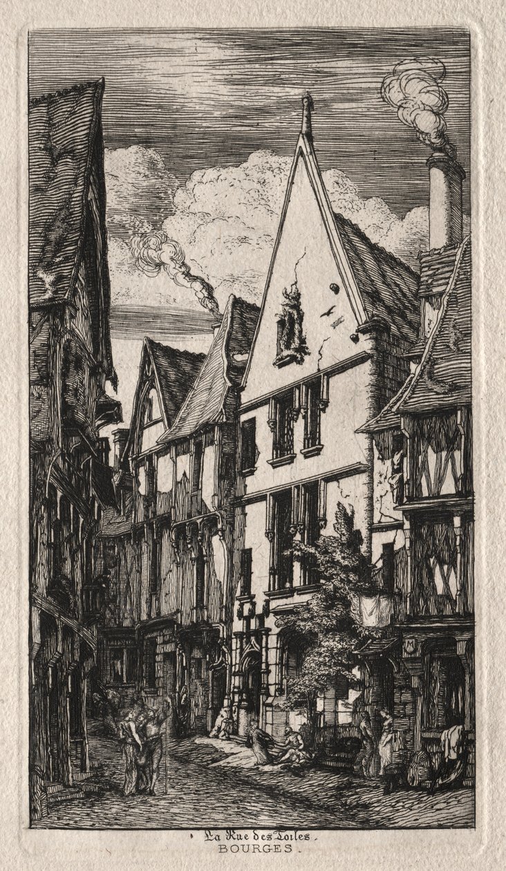 Rue des Toiles, Bourges - Charles Meryon