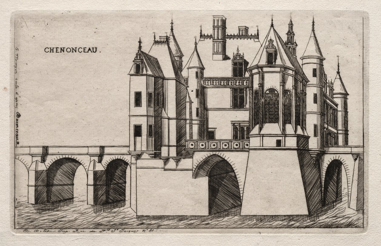 Le Château de Chenonceau - Charles Meryon