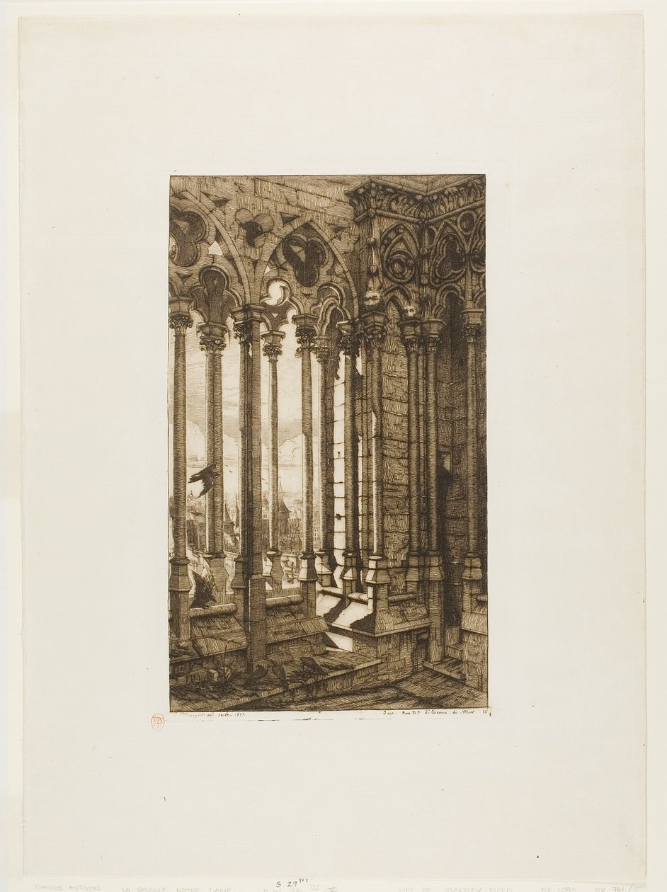 La galerie de Notre-Dame, Paris - Charles Meryon