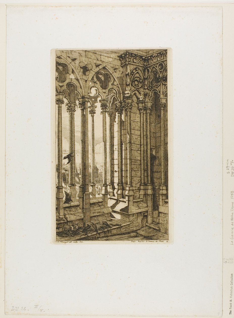 La Galerie de Notre-Dame, Paris - Charles Meryon