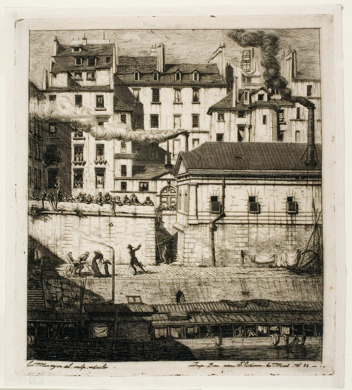 La Morgue, Paris - Charles Meryon