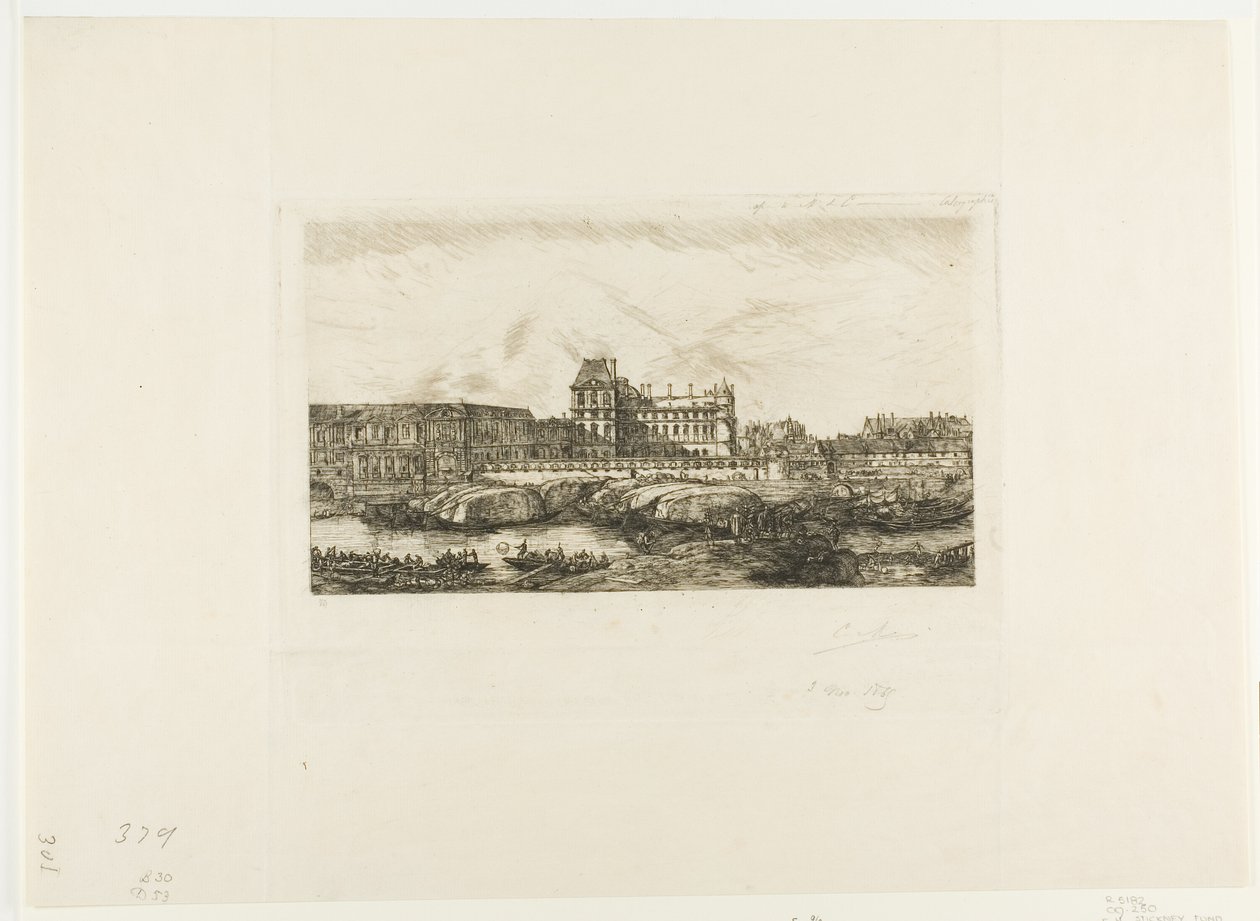 Le Vieux Louvre, Paris, 1651 - Charles Meryon