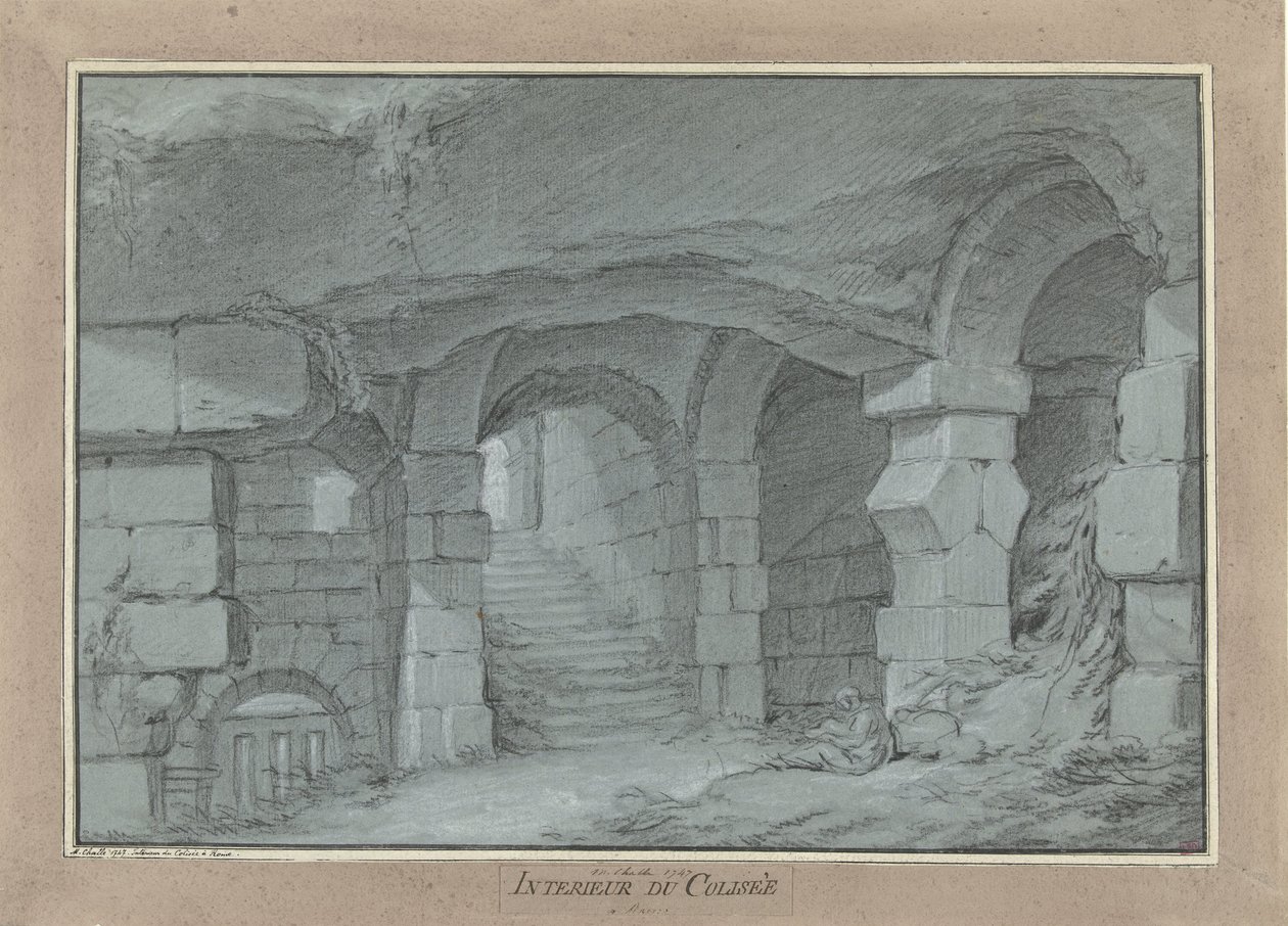 Vue dans le Colisée - Charles Michel Ange Challe