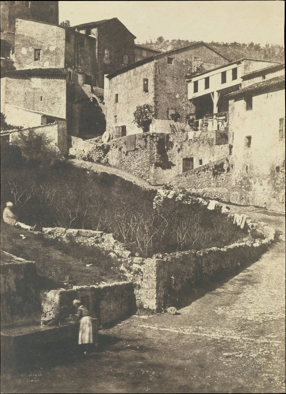 Une rue à Grasse - Charles Nègre