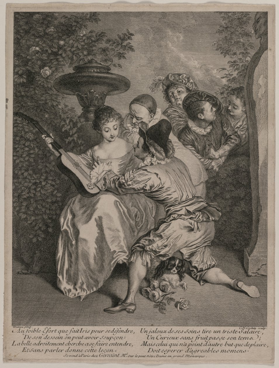 Le Romancier, 1727 - Charles Nicolas Cochin