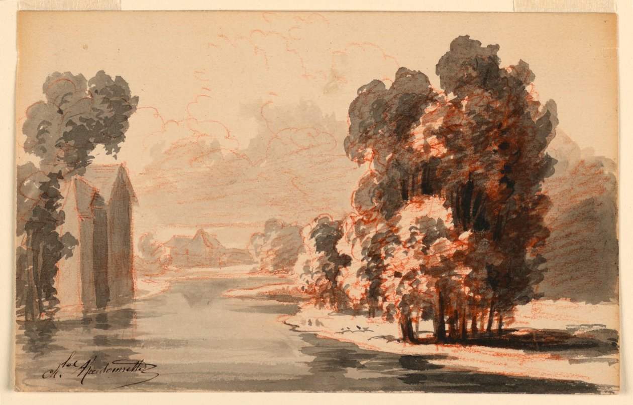 Paysage - Charles Nicolas Ransonnette