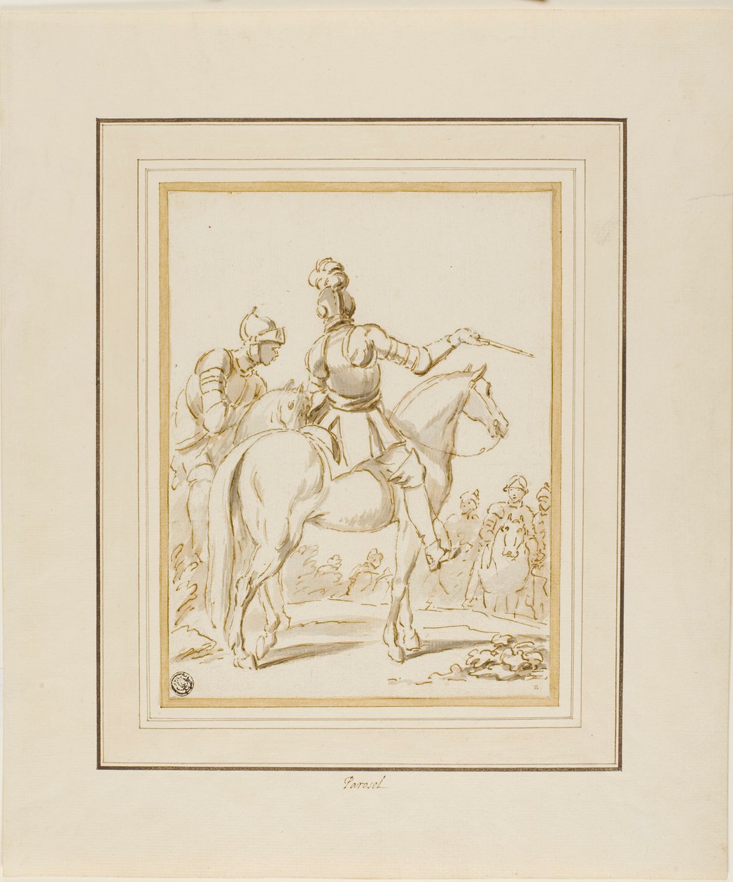 Chevaliers à cheval - Charles Parrocel