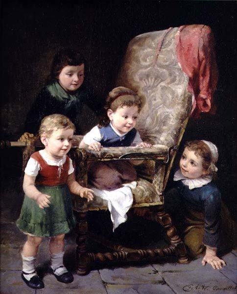 Enfants jouant autour d