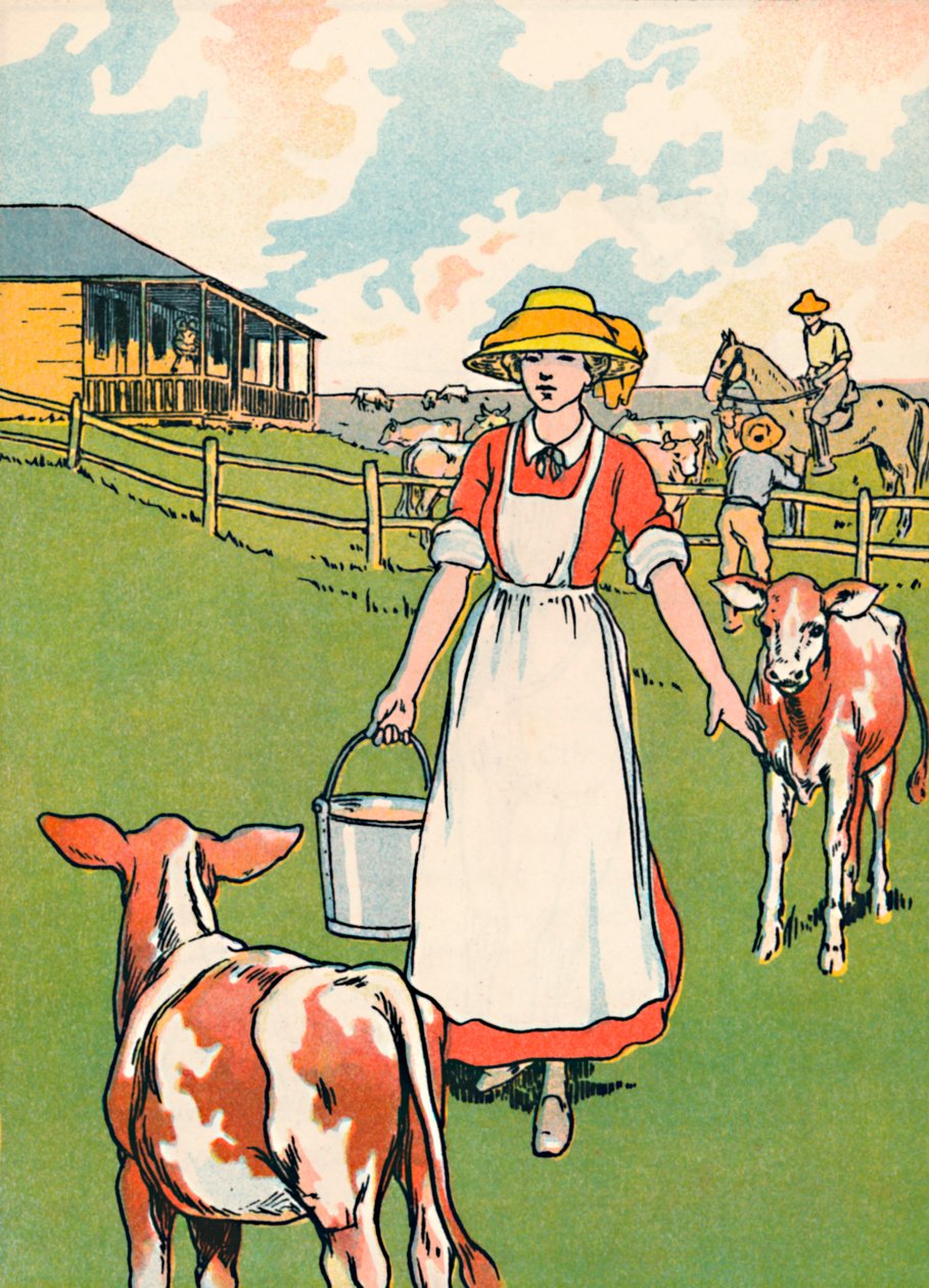 Une ferme laitière australienne, 1912 - Charles Robinson