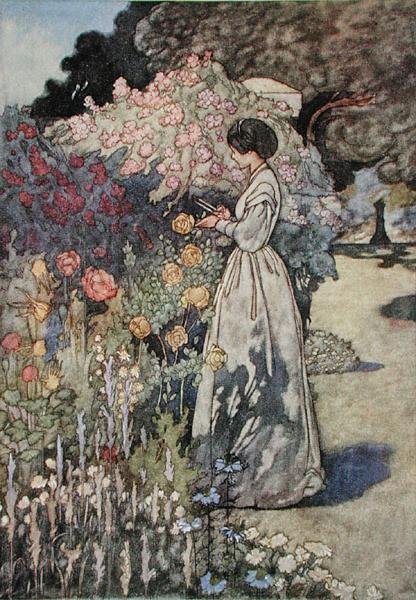 Couper des fleurs, publié en 1912 - Charles Robinson