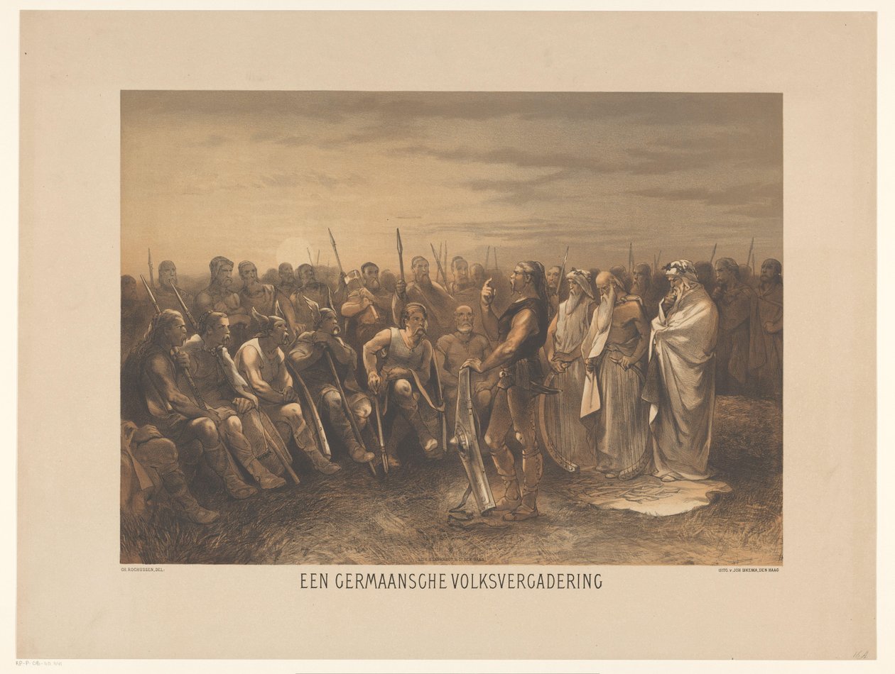 Assemblée populaire germanique (Série de vingt-quatre planches d