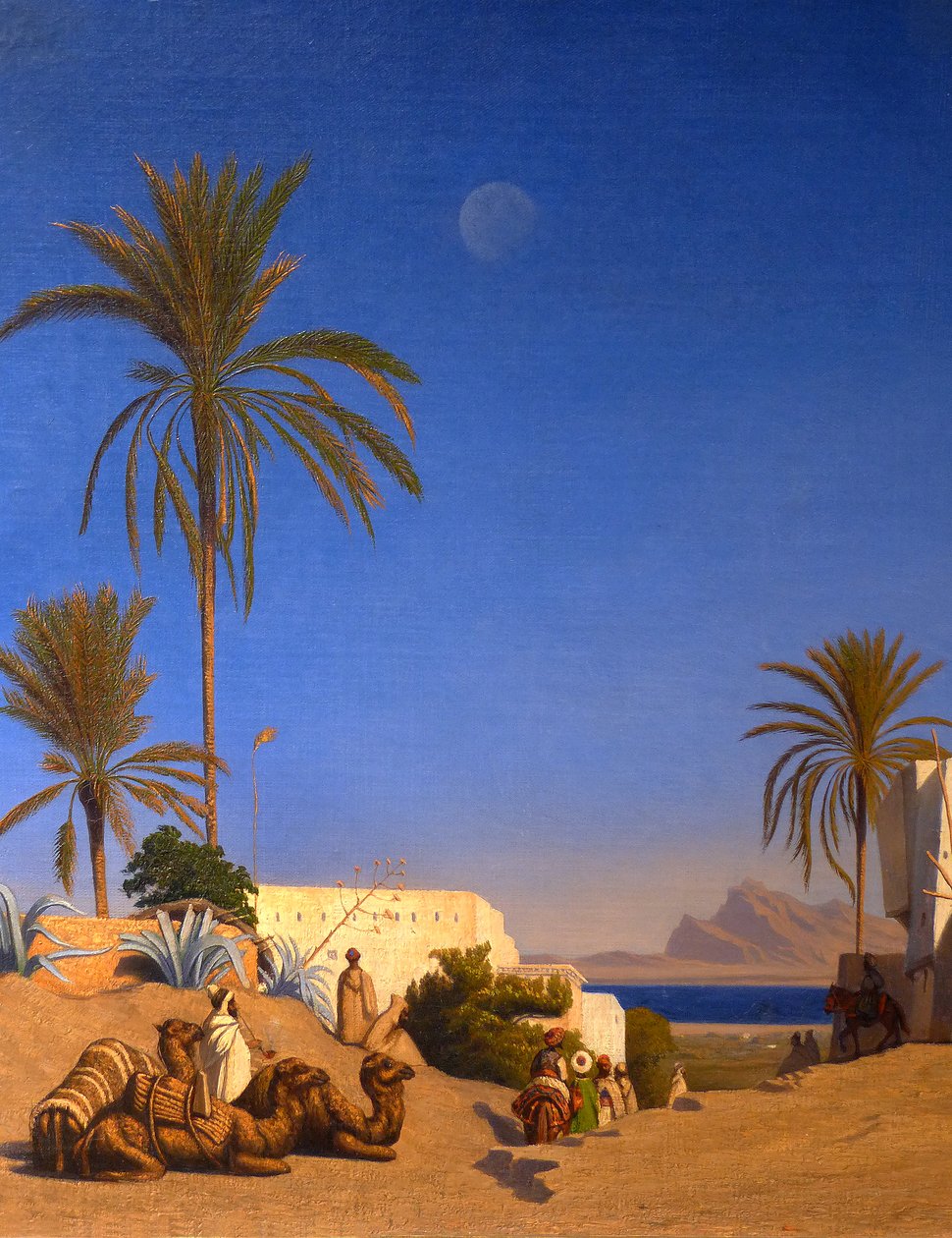 Paysage algérien (détail) - Charles Theodore (1814 88) Frere