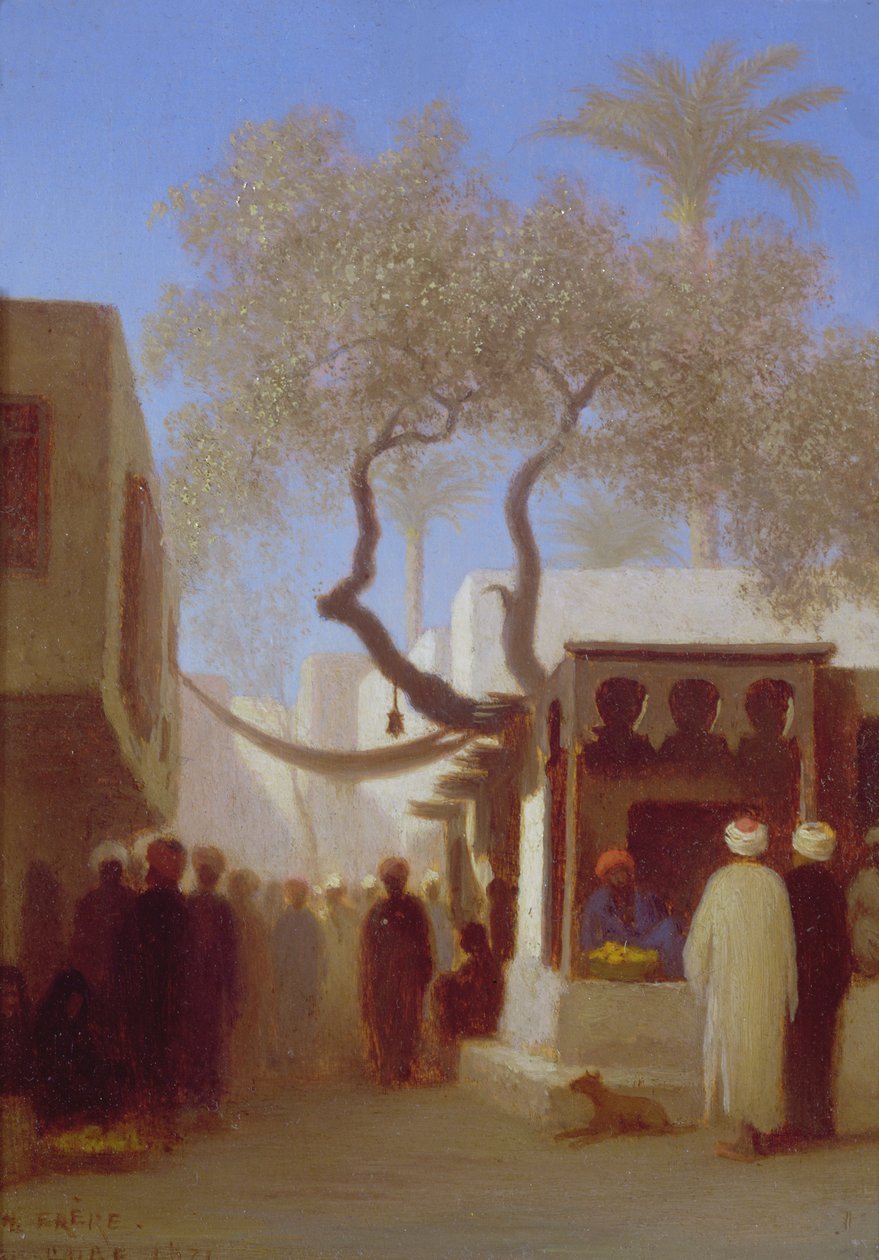 Scène de Marché au Caire - Charles Theodore Frere