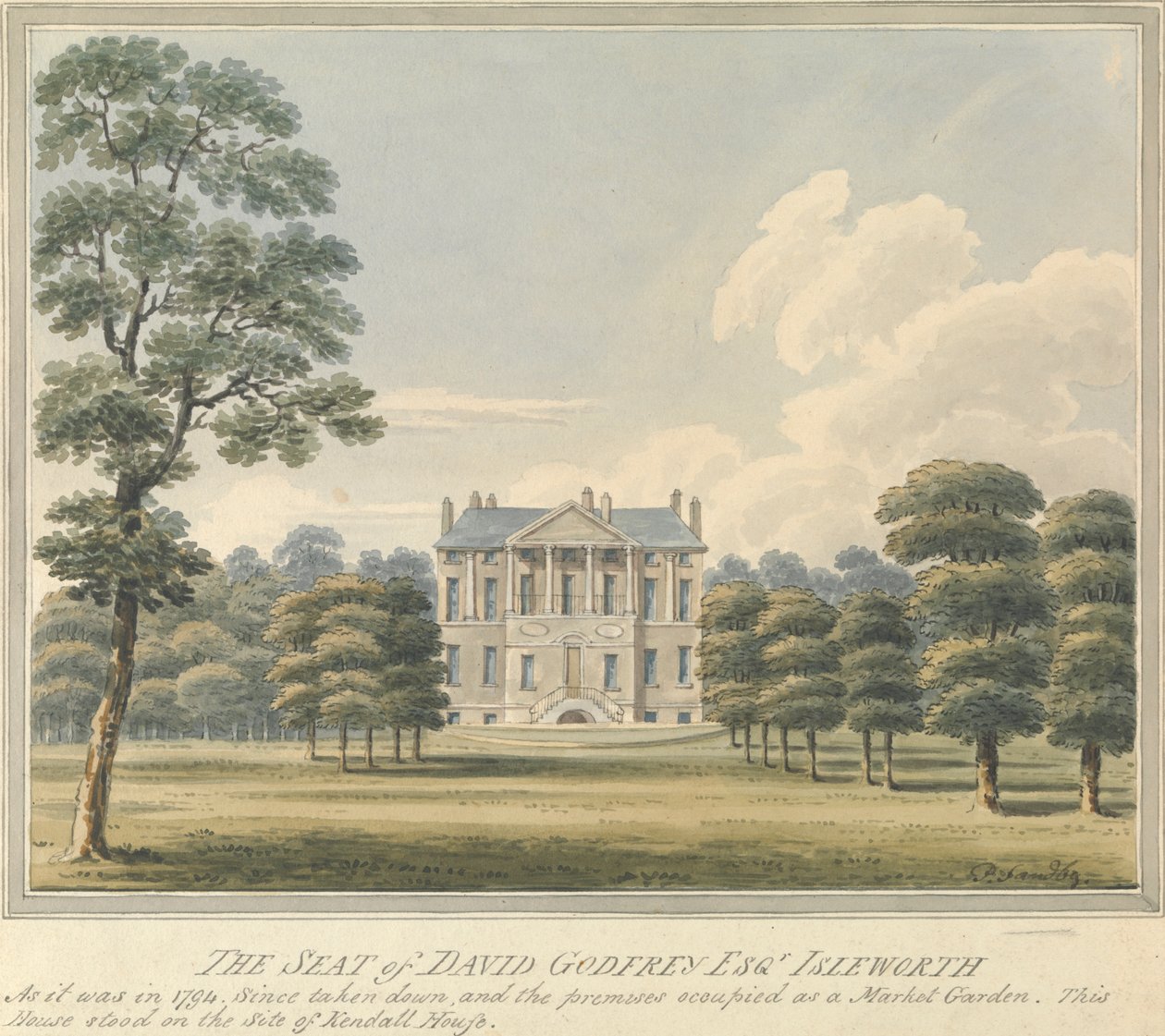 Demeure de David Godfrey, Isleworth, Middlesex - Charles Tomkins