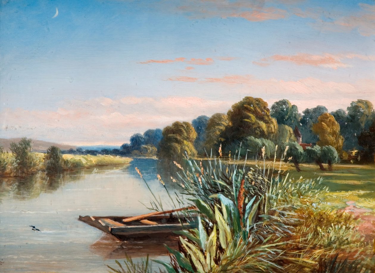 Scène de rivière, 1880 - Charles Walter Radclyffe
