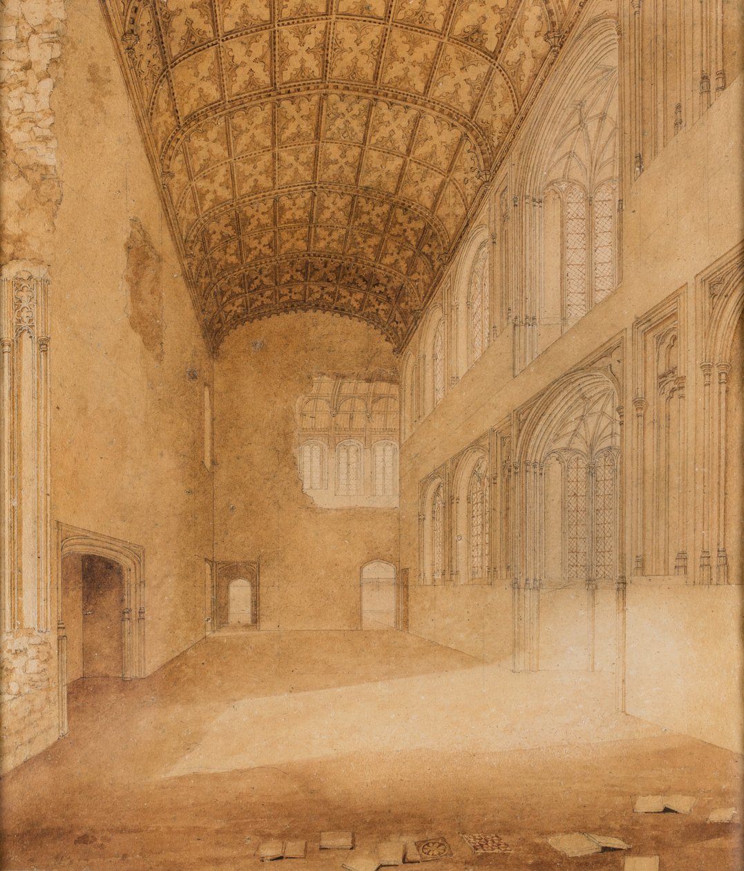 Crosby Hall (No.1), c1818 - Charles Wild