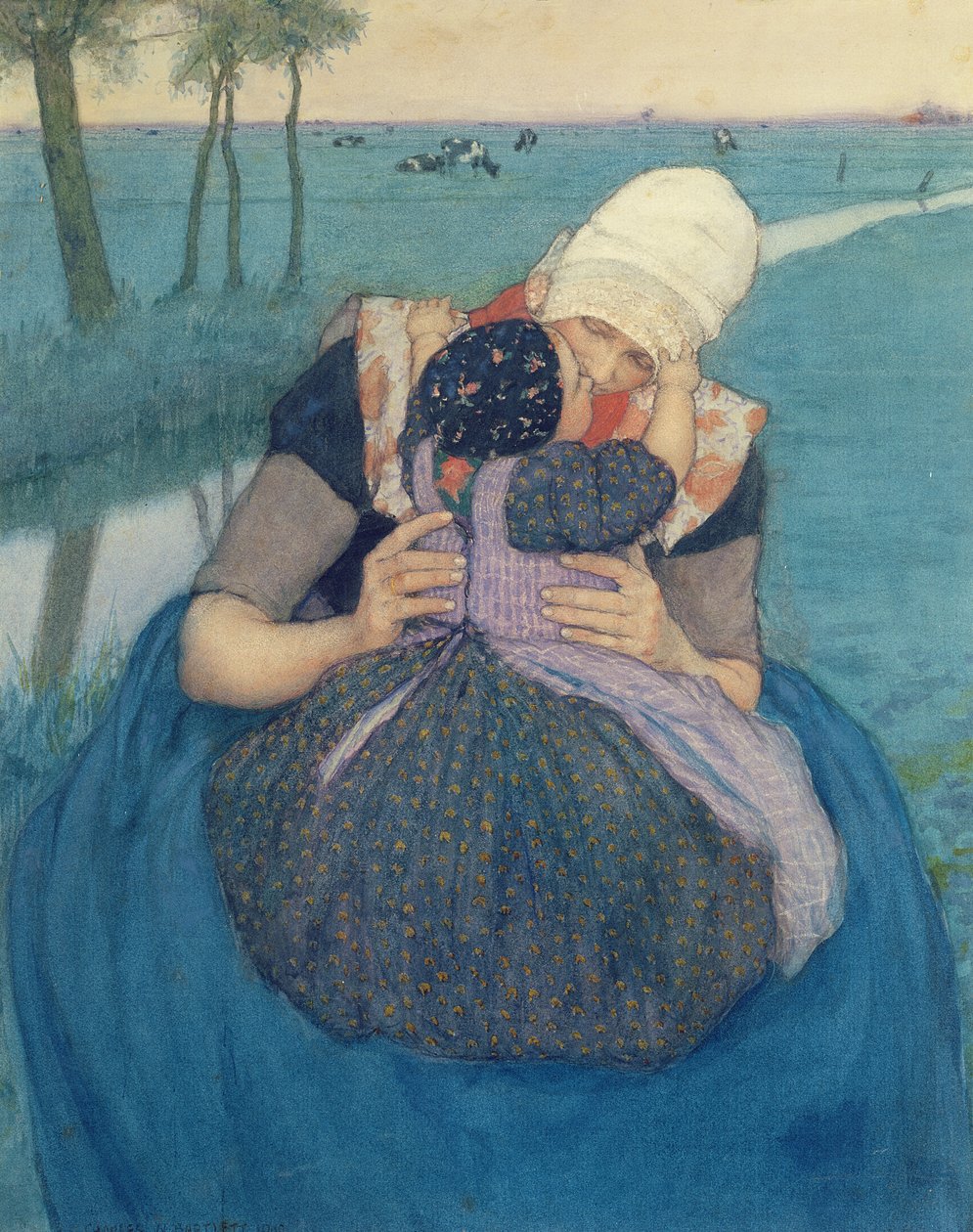 Mère et enfant, 1900 - Charles William Bartlett