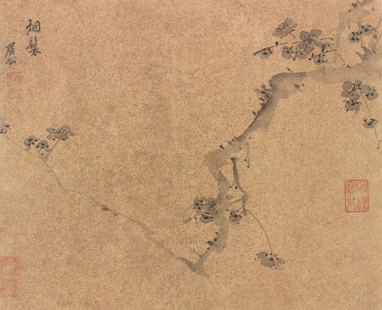 Une branche de prunier, dynastie Ming, vers 1580-1639 - Chen Jiru