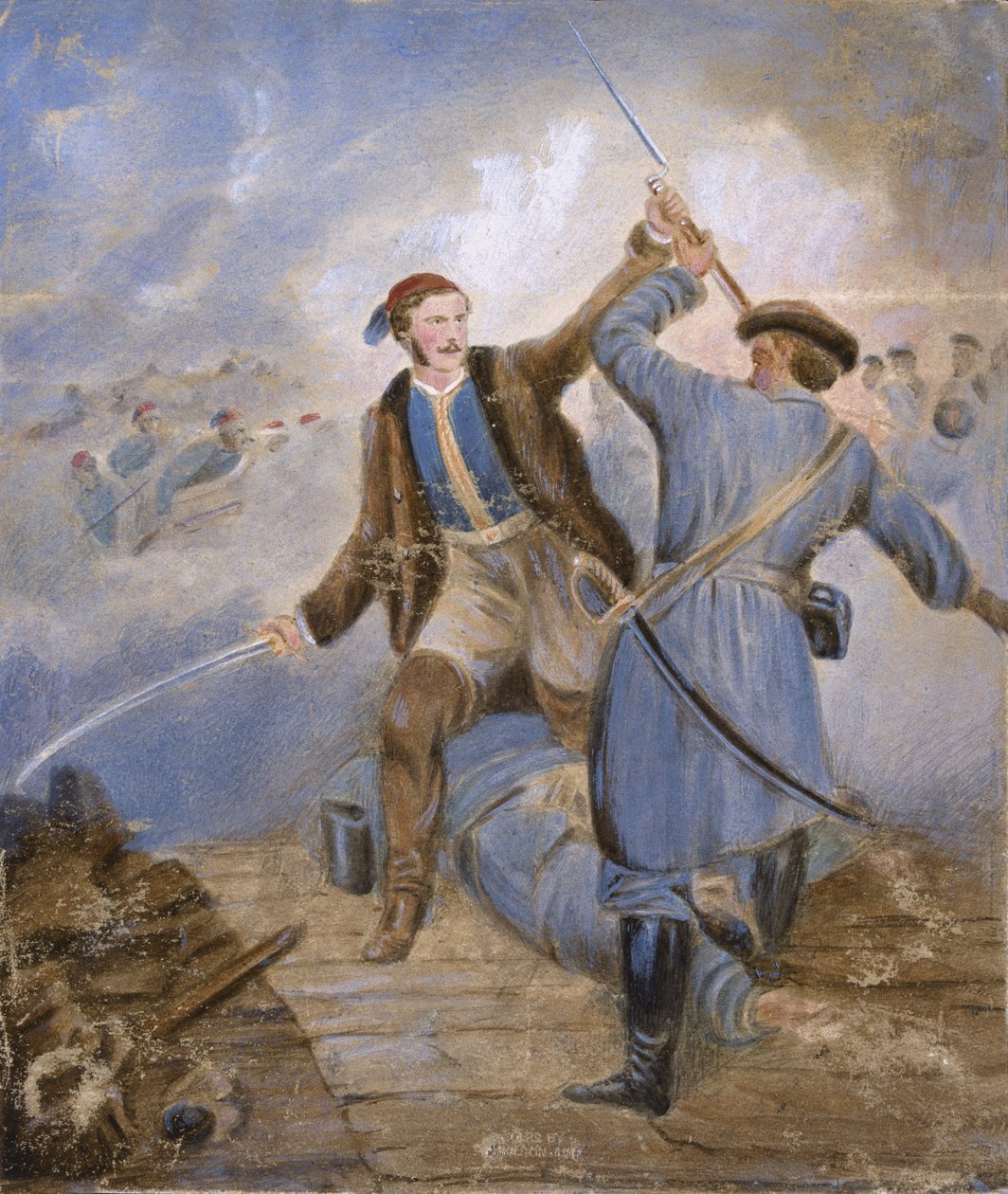 Major CC Teesdale, remportant la VC à Kars, 29 septembre 1855 - Chevalier Louis William Desanges