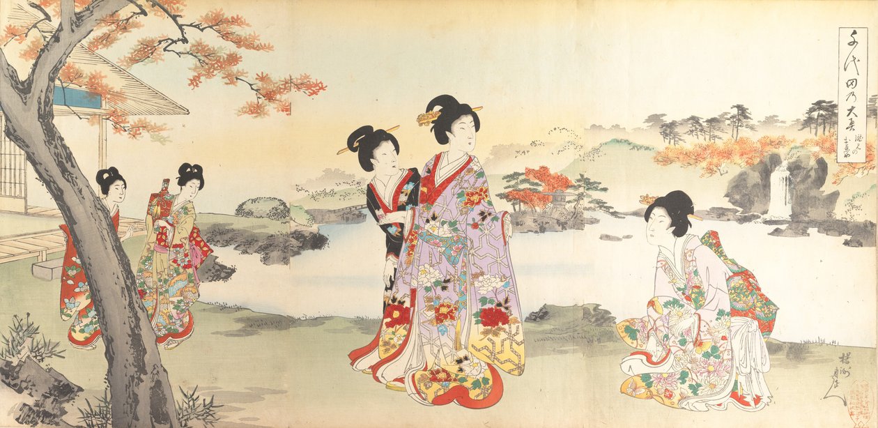 Album des Femmes du Château de Chiyoda, 1895 - Chikanobu Yoshu