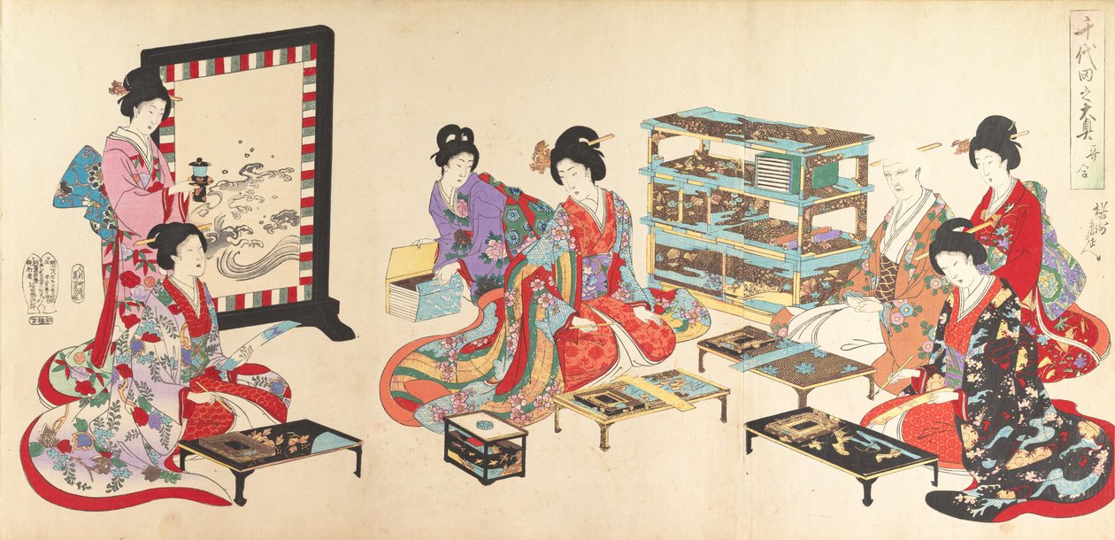 Album de femmes du château de Chiyoda - Chikanobu Yoshu