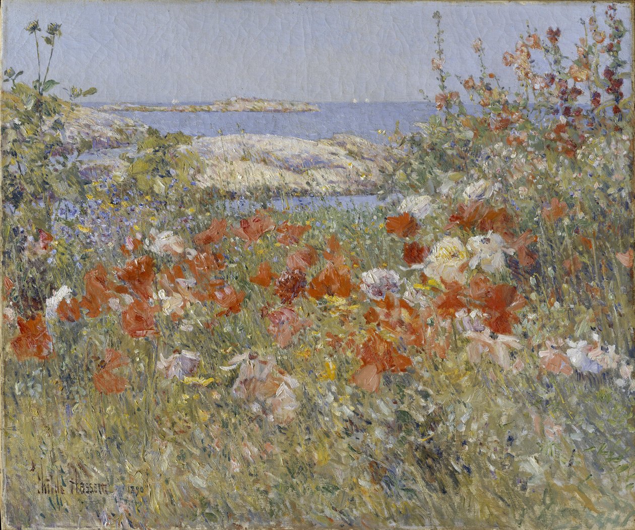 Le jardin de Celia Thaxter, Isles of Shoals, Maine, 1890 - Childe Hassam
