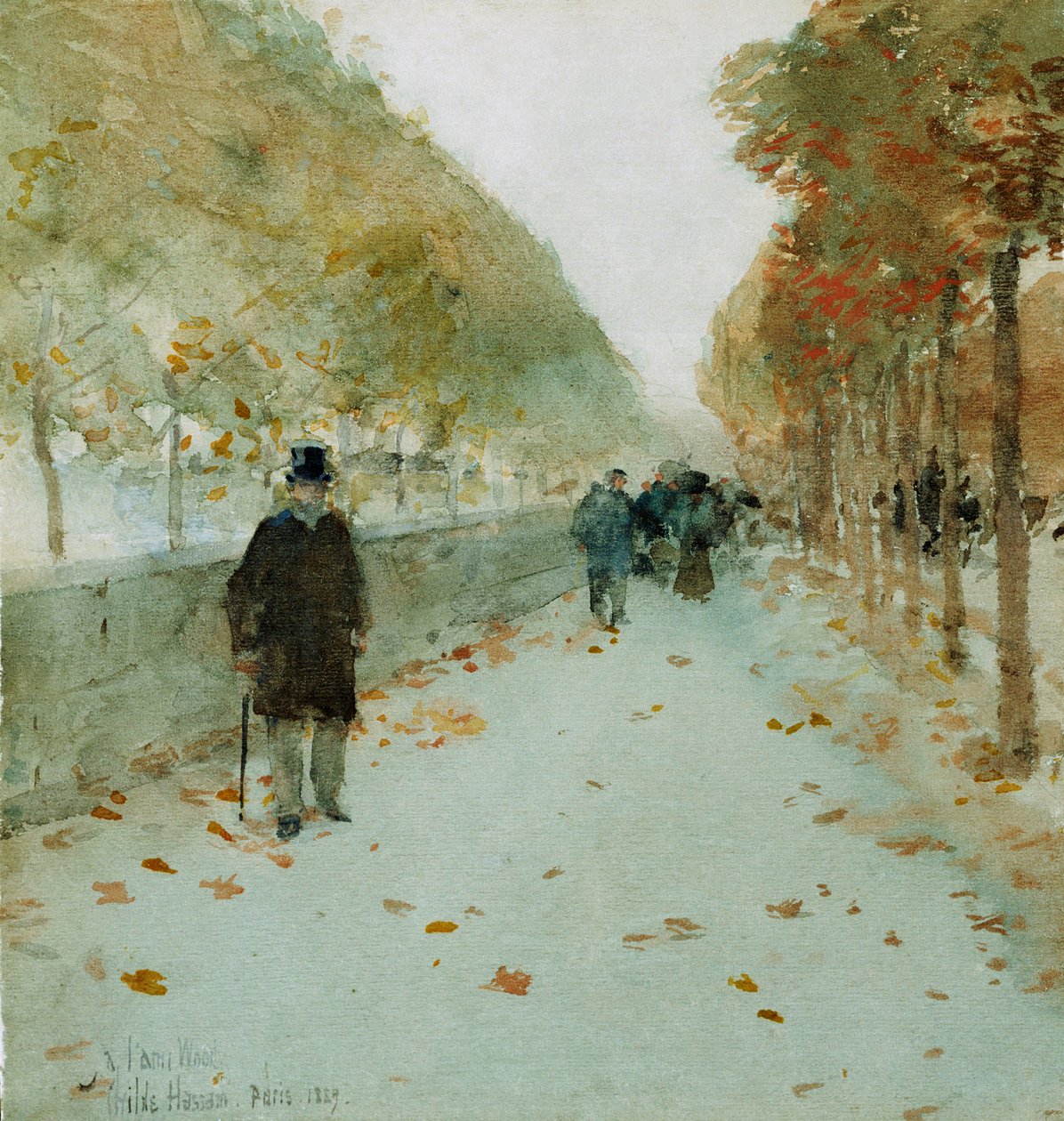 Quai du Louvre - Childe Frederick Hassam