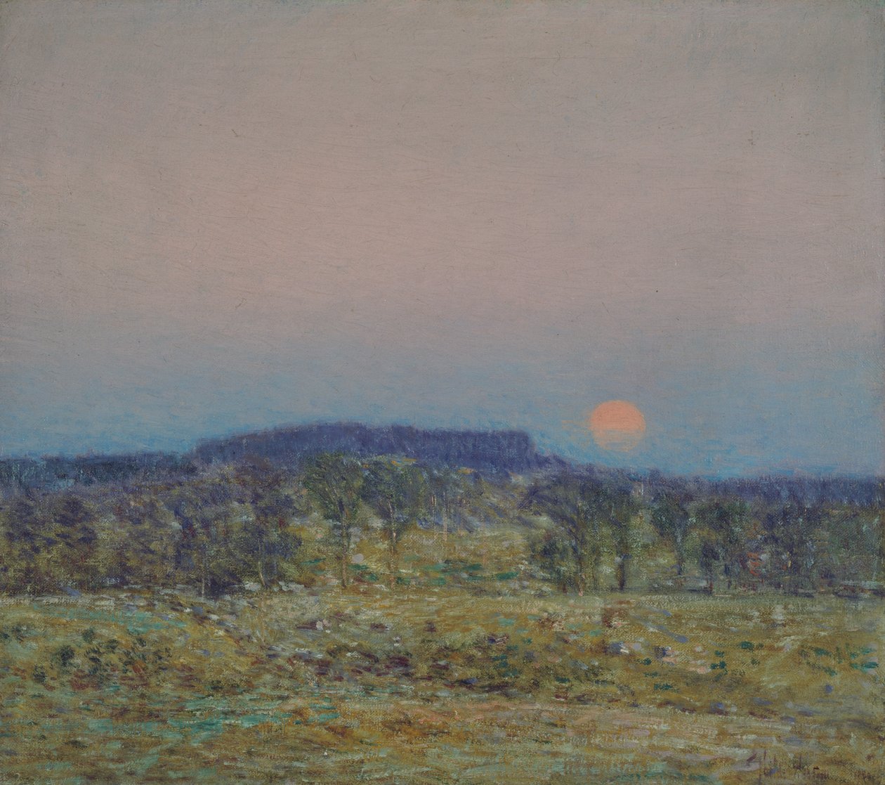 Lever de lune en septembre - Childe Frederick Hassam