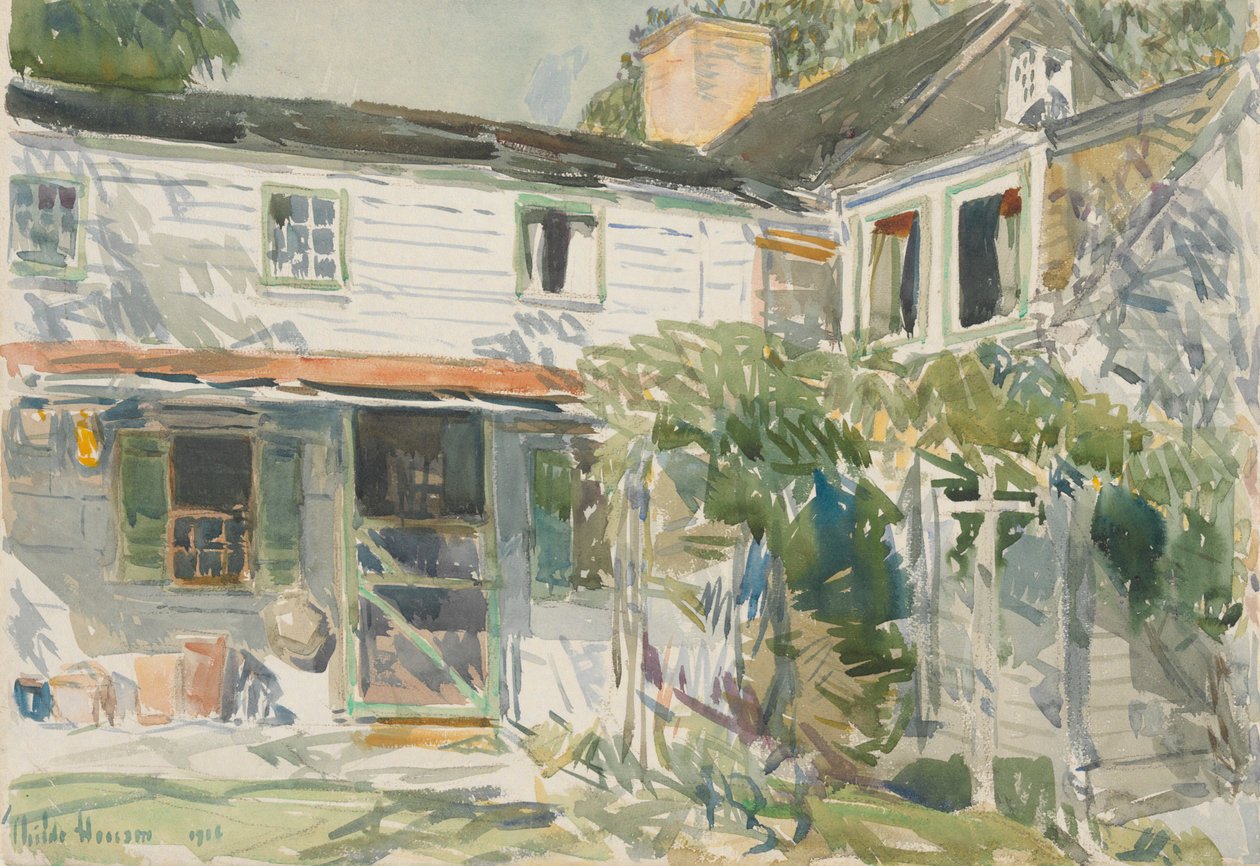 Arrière de la vieille maison - Childe Hassam