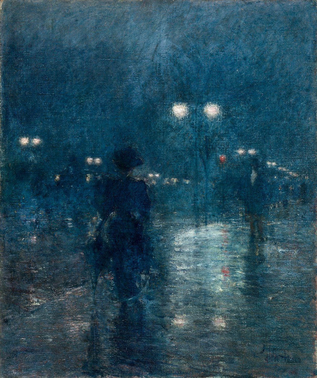 Nocturne sur la Cinquième Avenue, vers 1895 - Childe Hassam