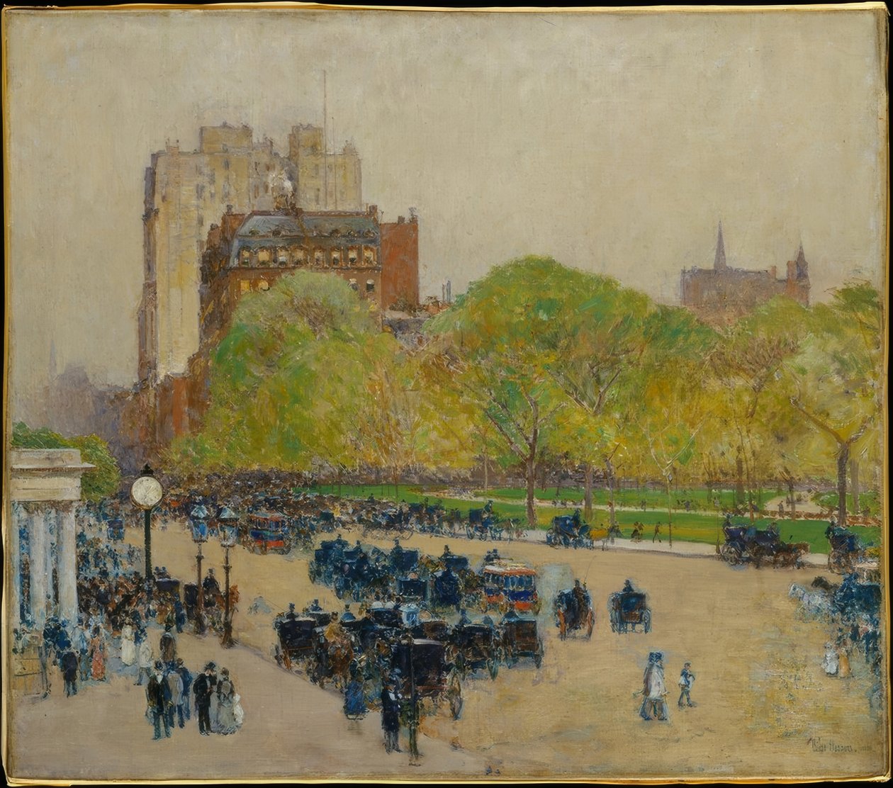 Matin de printemps au cœur de la ville - Childe Hassam