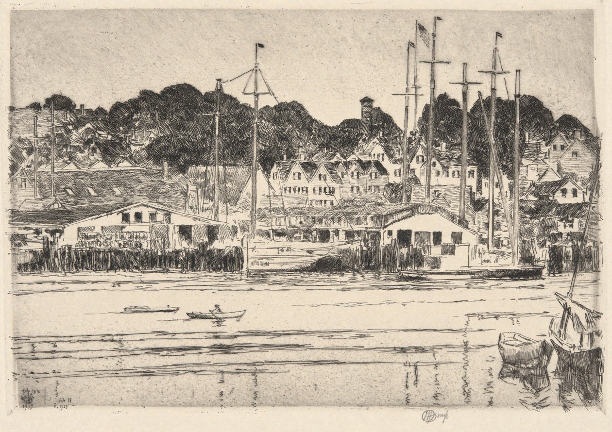 Gloucester, Inner Harbor, 1919 - Childe Hassam