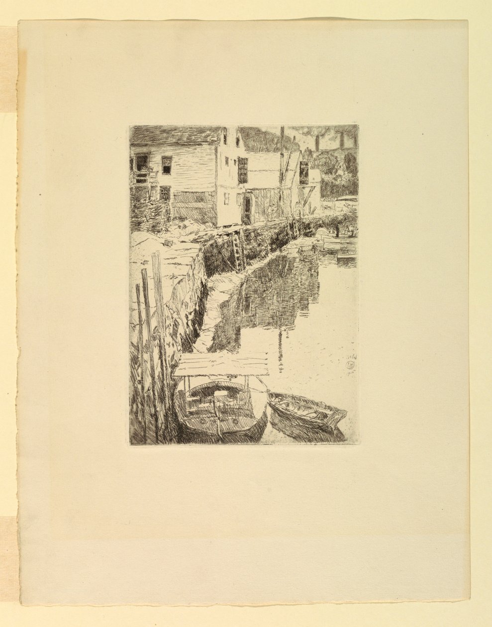 Port : Cos Cob, Connecticut - Childe Hassam