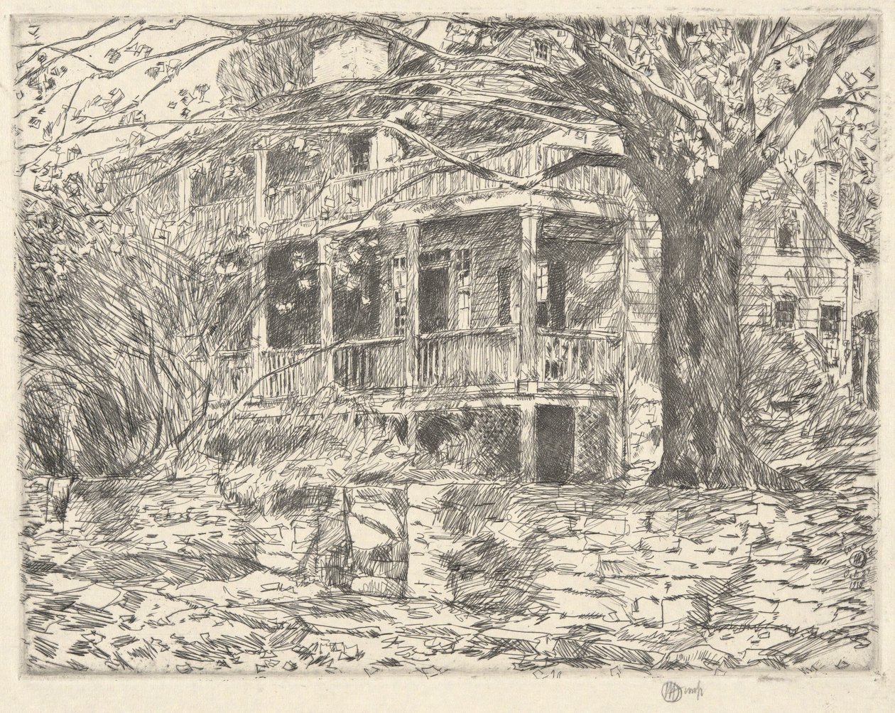 Vieille maison, Cos Cob, 1915 - Childe Hassam