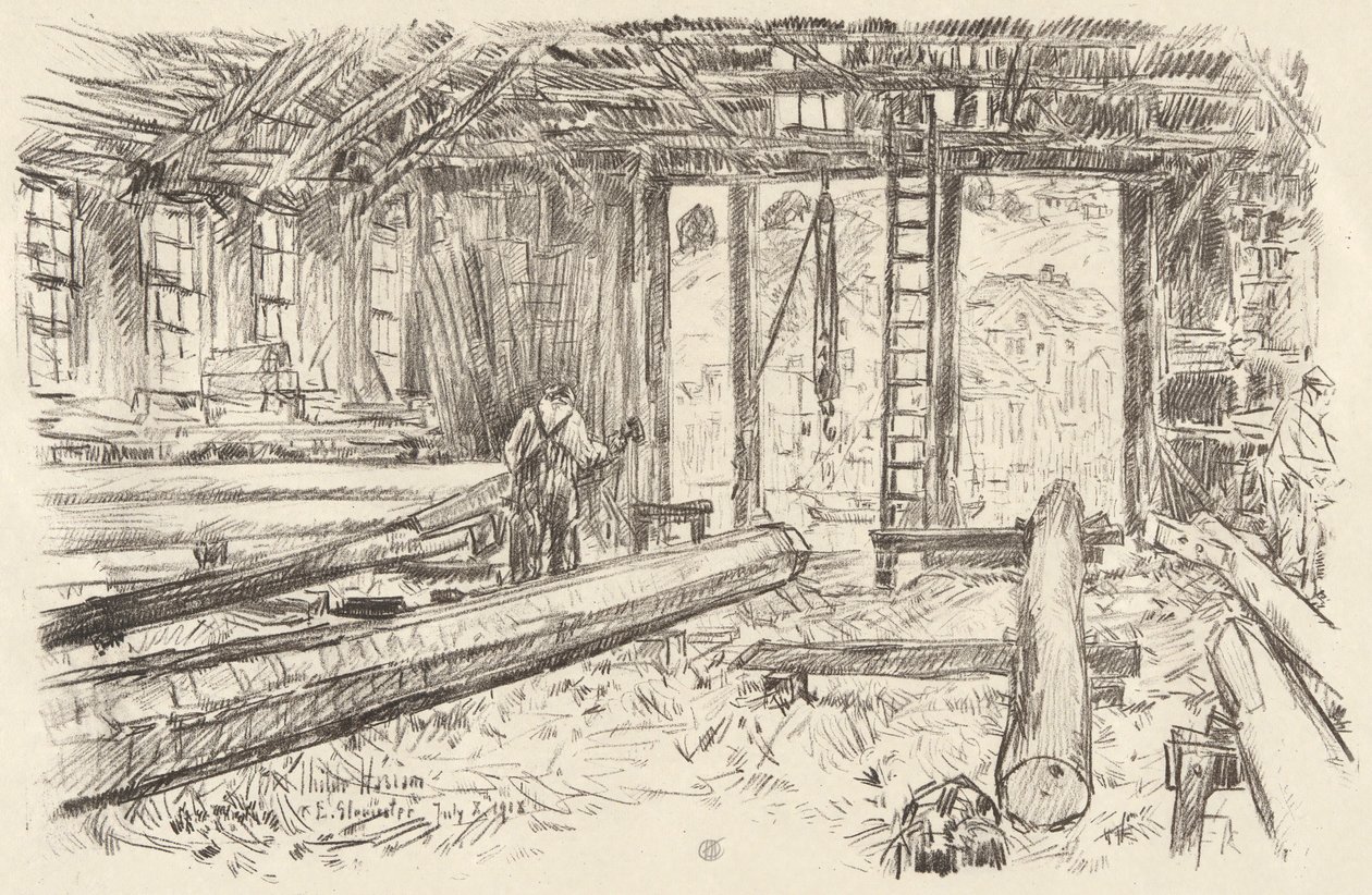 Boutique de Spar - Childe Hassam