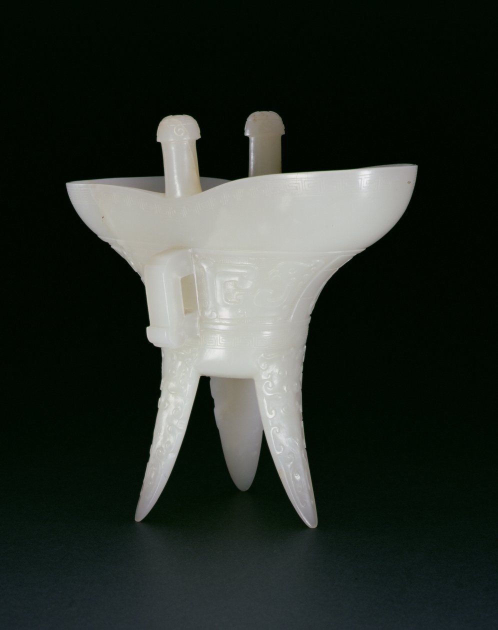 Vase à libation impérial, période Qianlong (1736-95) - Chinese School