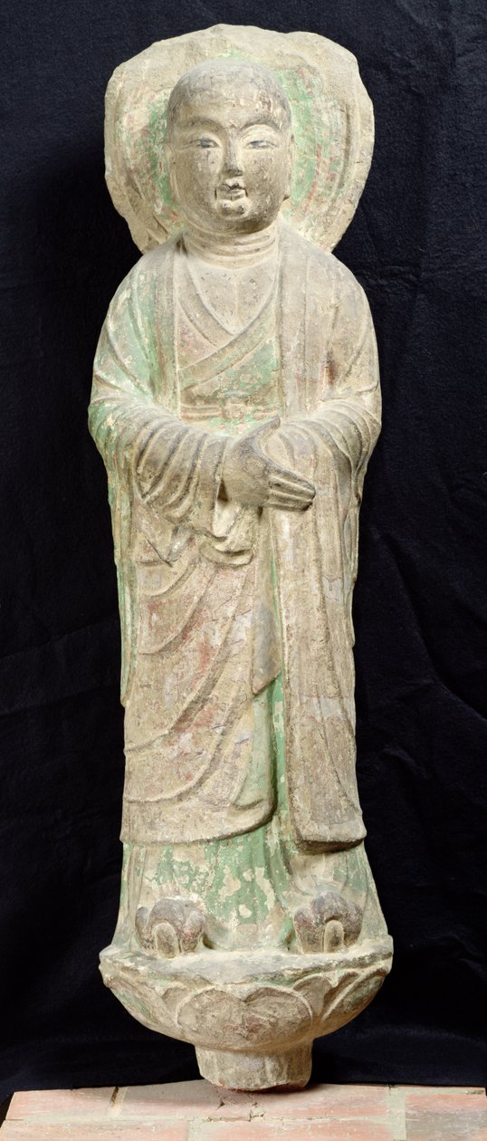 Moine, de Dunhuang, province de Gansu - Chinese School