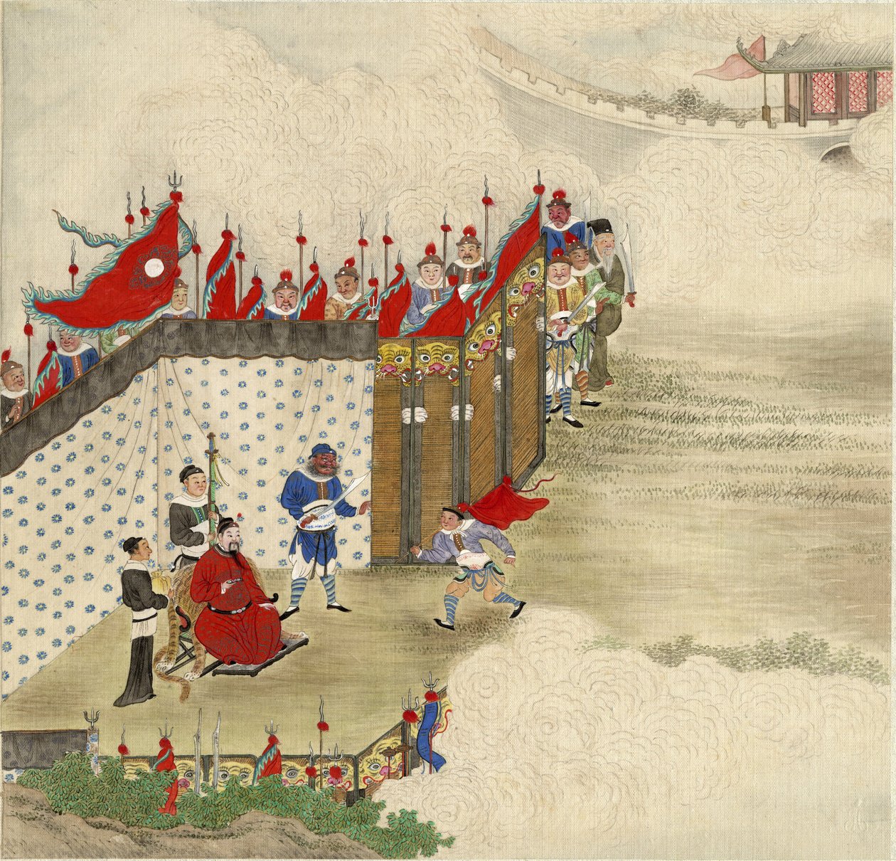 Prince chinois recevant un courrier - Chinese Master
