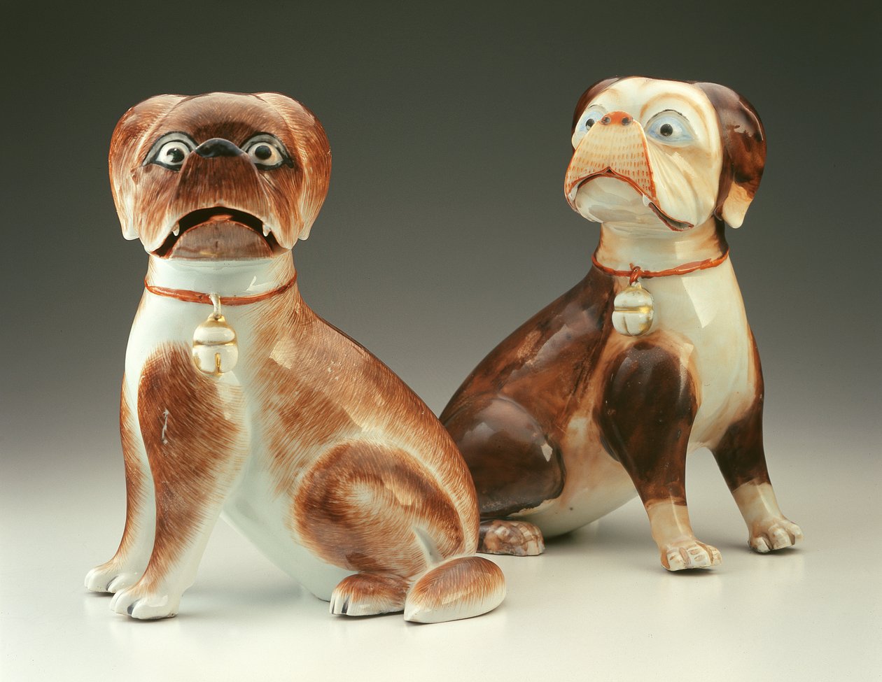 Paire de chiens Pug - Chinese School