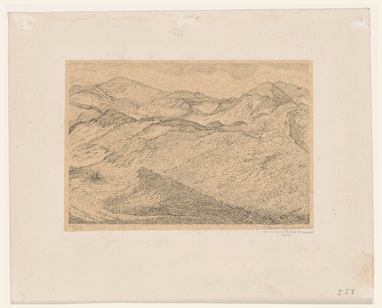 Paysage de dunes - Chris Lebeau (signed by artist)