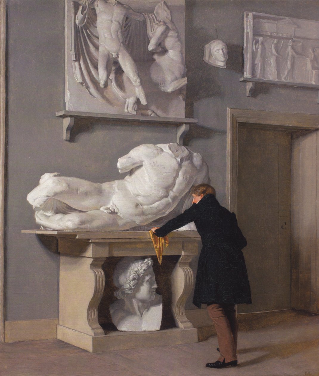 Partie de la collection de moulages à Charlottenborg - Christen Schjellerup Købke