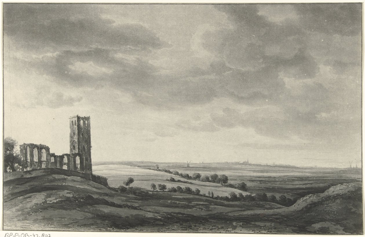Paysage avec ruine - Christiaan Josi